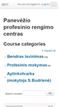 Mobile Screenshot of moodle.panprc.lt
